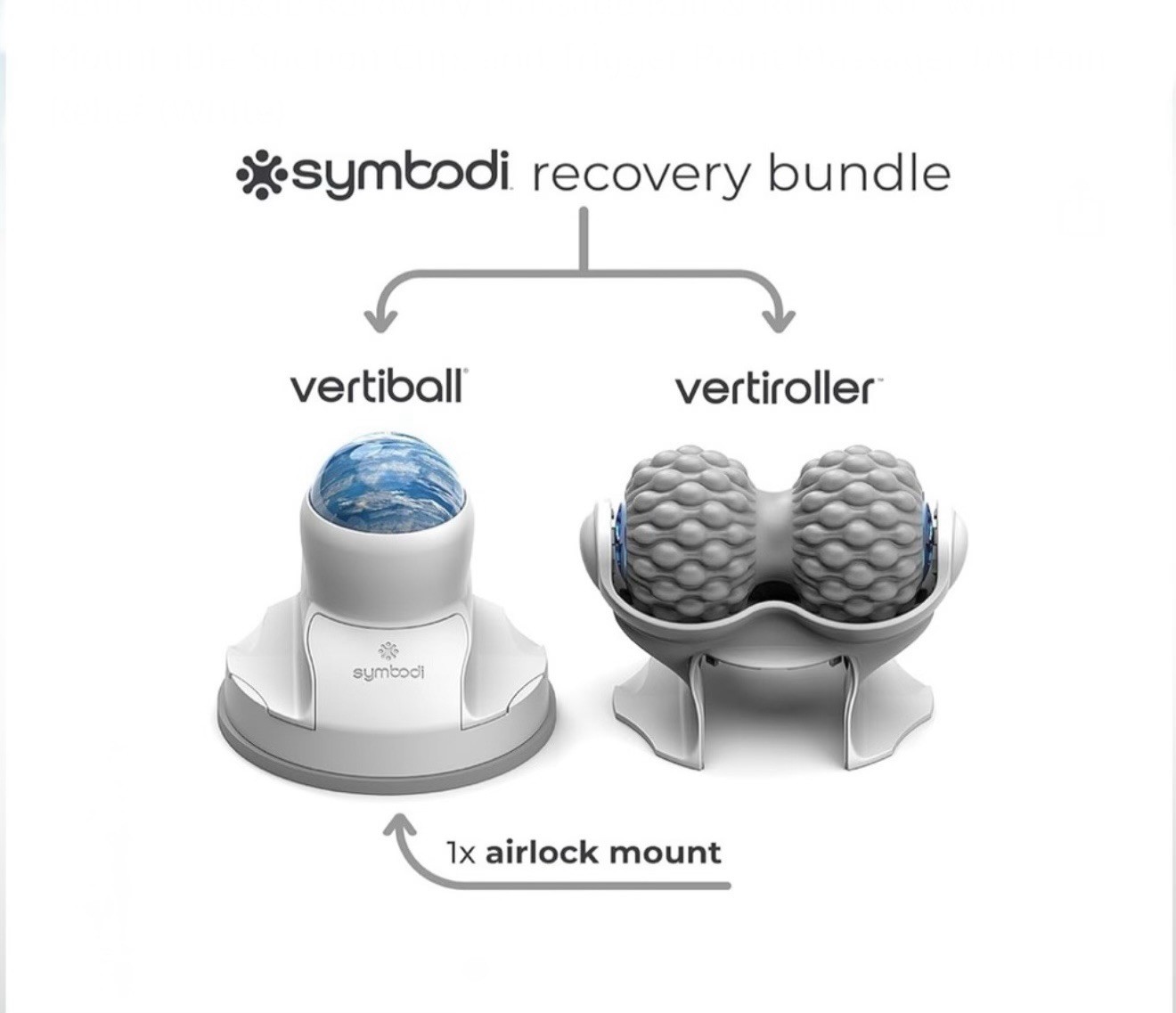 SYMBODI Vertiroller + Vertiball Wall Mount Recovery System White NEW