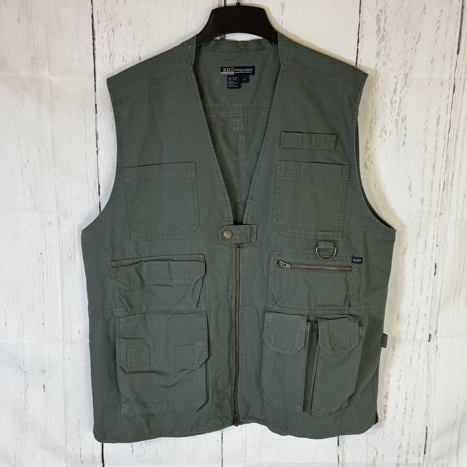 5.11 Tactical Vest Mens XL Multi Pocket Outdoor Utility Cotton Heavy 80001