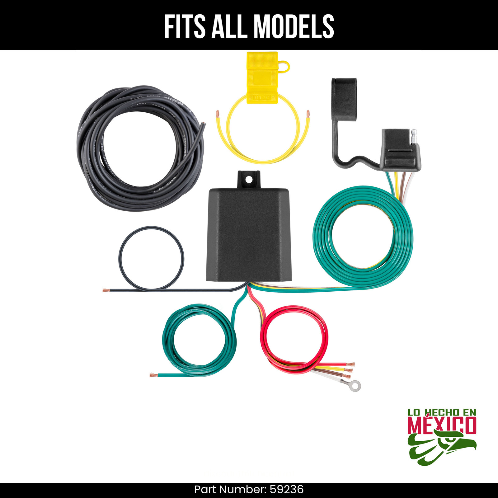 For 15-16 BMW 428i Gran Coupe 4 Pin Trailer Wiring Plug Fits All Models Curt Kit
