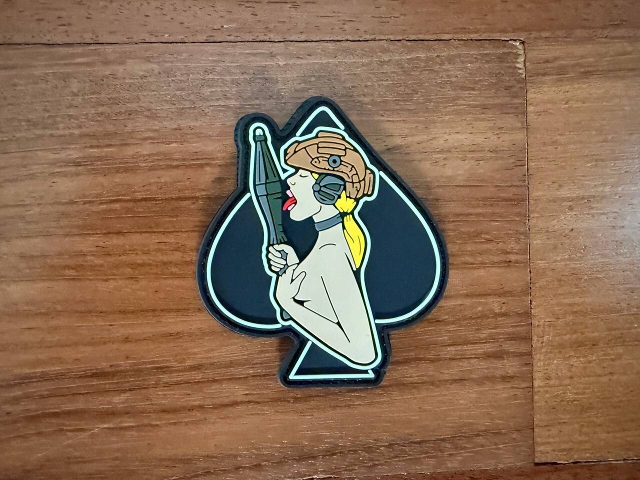 "Ace of Spades Girl" Military Morale Badge - Russian Tactical Patch