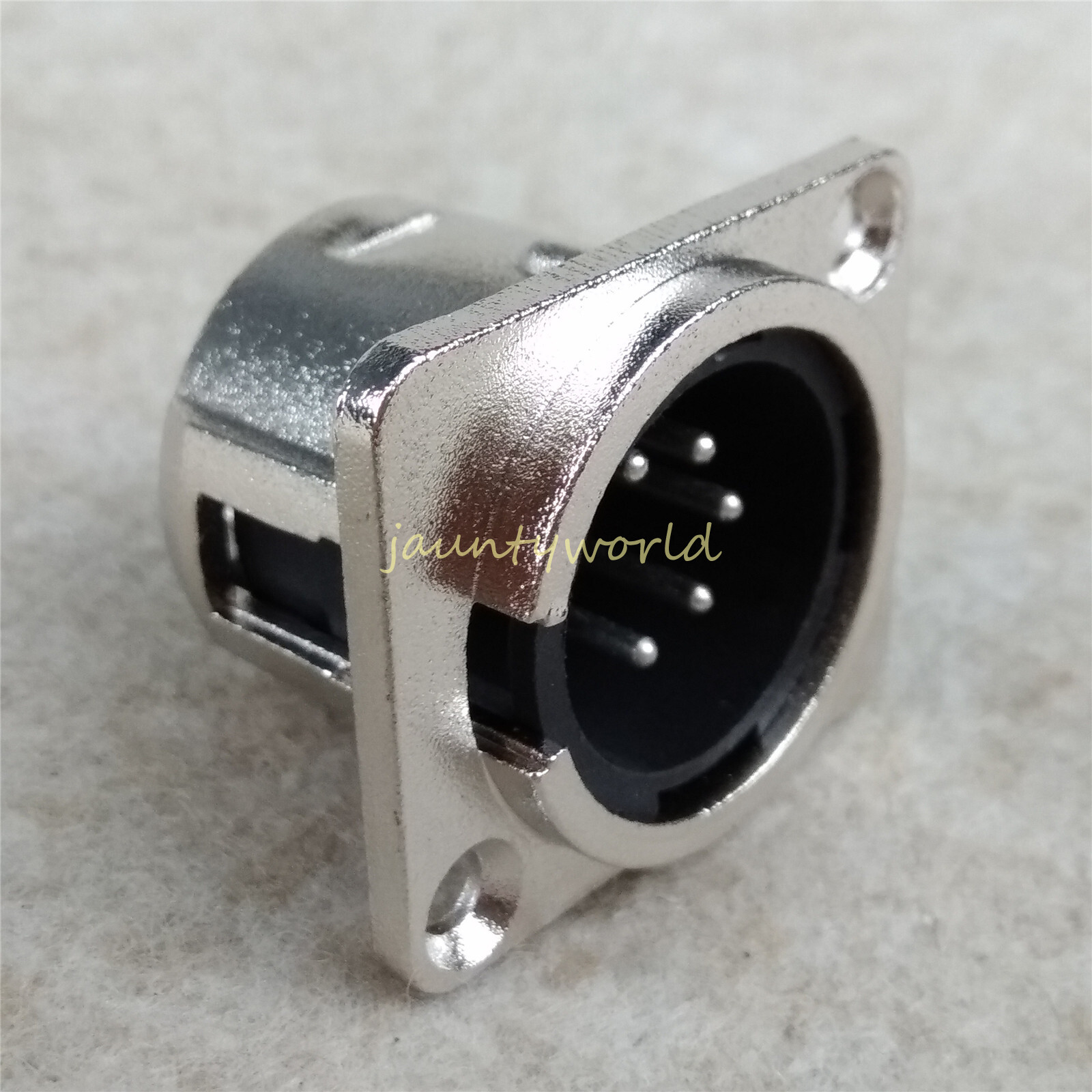 1PC New XLR 5-Pin Male Chassis Panel Socket Speaker Audio Connector