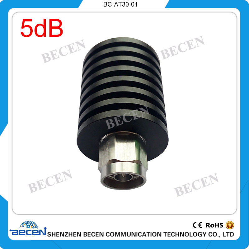 30W N 5dB Attenuator Plug male to Jack female 30Watt N-JK DC-3Ghz rf Attenuators