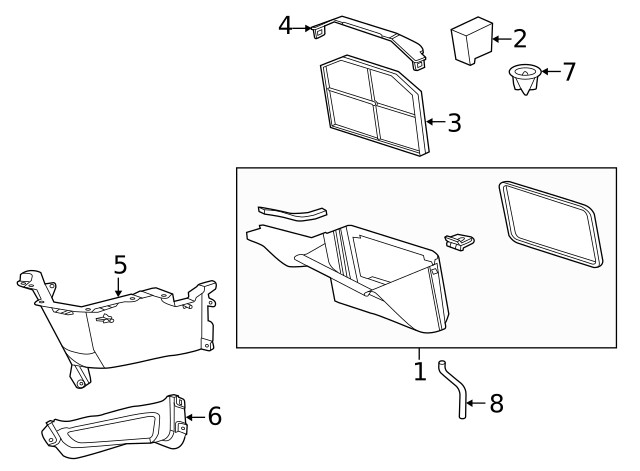 Genuine GM Air Inlet Housing Upper Outer Panel 92420101