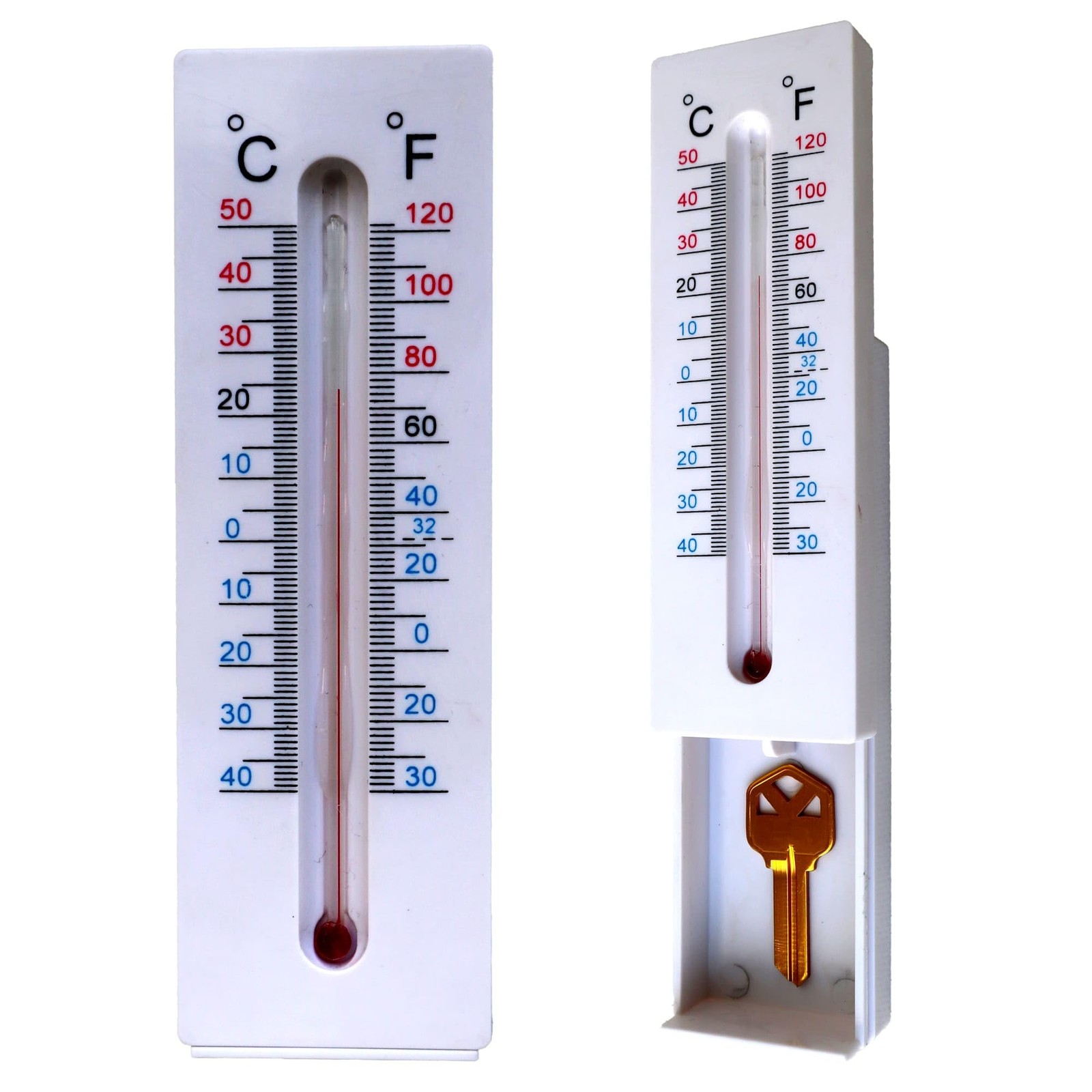 Hide A Key Outdoor Thermometer Decorative Key Hiders Containers Box for House...