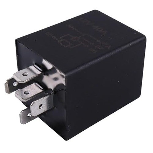 Time Delay Relay 10 Seconds 5 pin 12V 40A 5 pin SPDT Compatible with Most Common