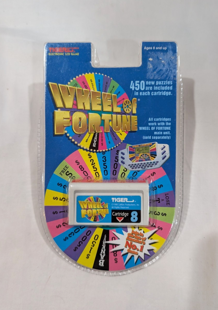 Wheel of Fortune Game Cartridge #8 1996 Tiger Electronic LCD Free Shipping NEW