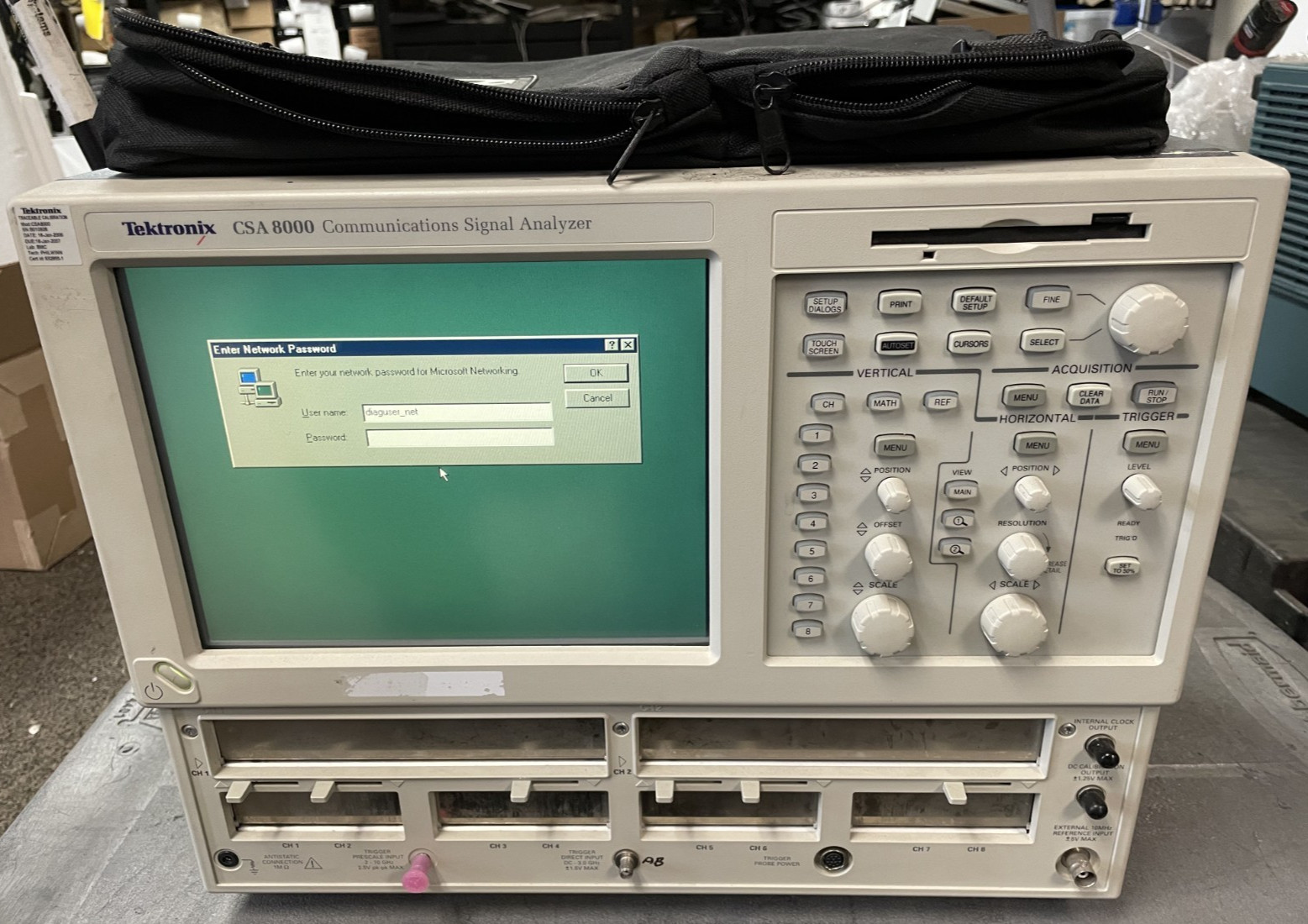 Tektronix CSA8000 Communication Signal Analyzer For Parts *READ