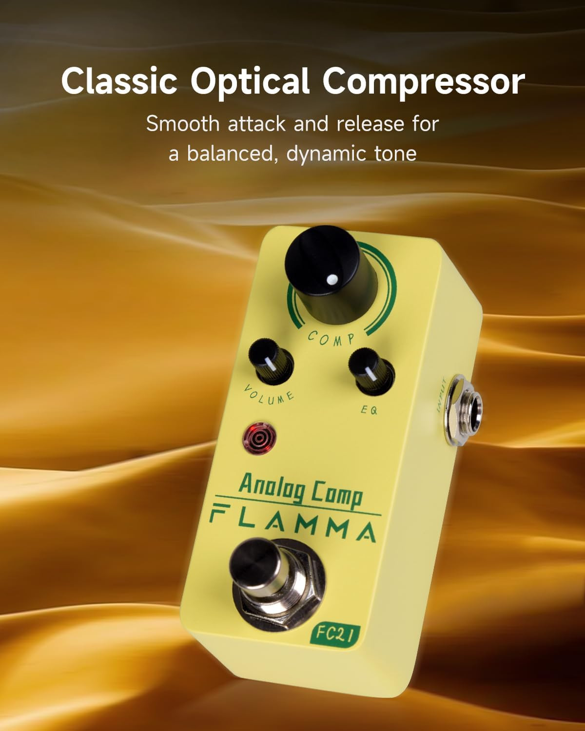 FC21 Compressor Pedal Electric Guitar Effects Pedal Classic Optical Compressing