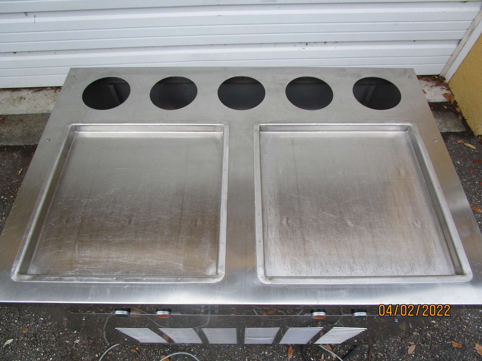 Artex Commercial Ice Cream Roll Machine Model CBJF-2D5C Double Pans
