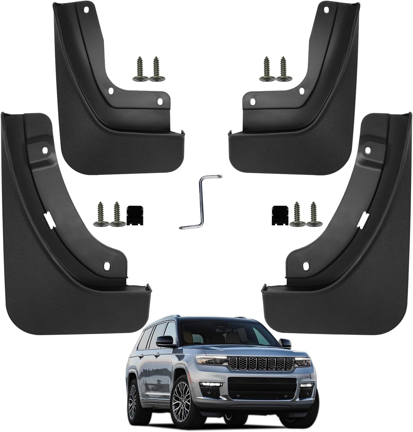 4 Pack Truck Mud Flaps for Jeep Grand Cherokee L 2022-2025 Splash Guards