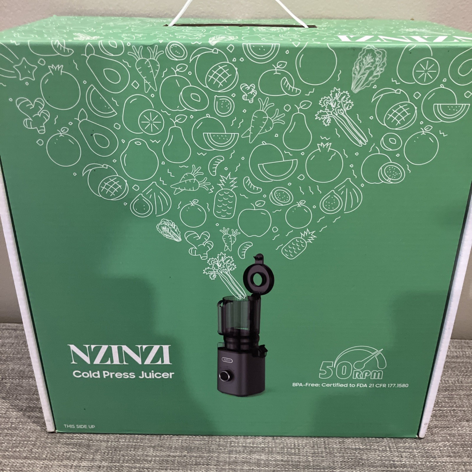 Slow Masticating Juicer,  Cold Press Juicer 50 Rpm Free Shipping