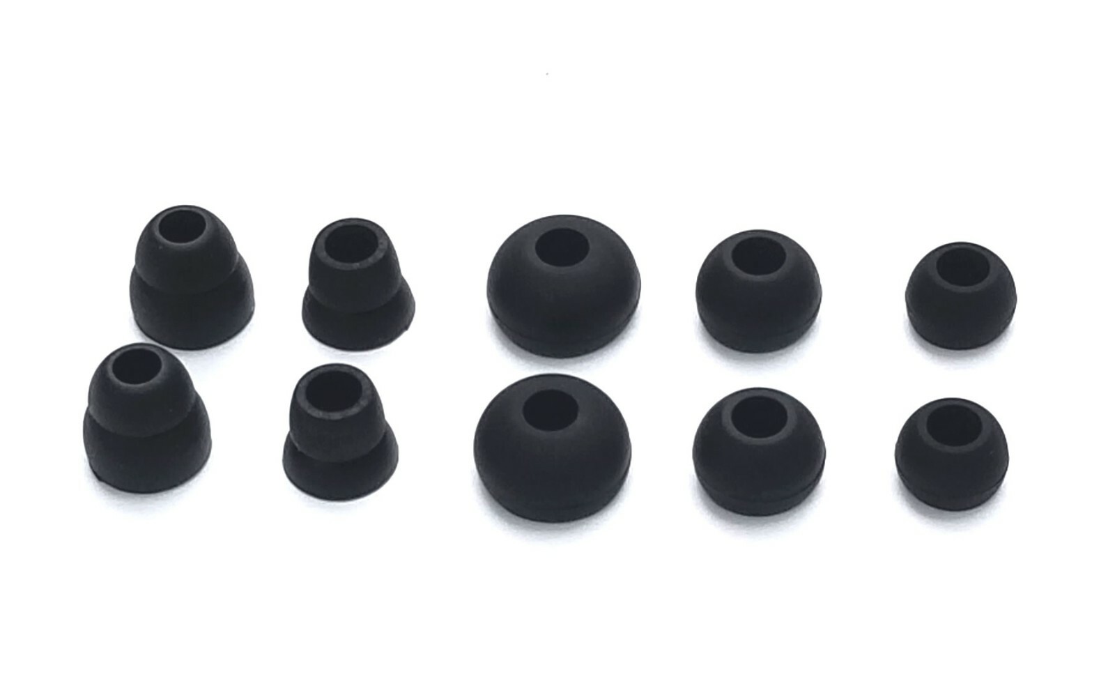 10 pcs multi-Sizes Soft "BLACK" Eargels/Buds for BEATS PowerBeats2 & Powerbeats3