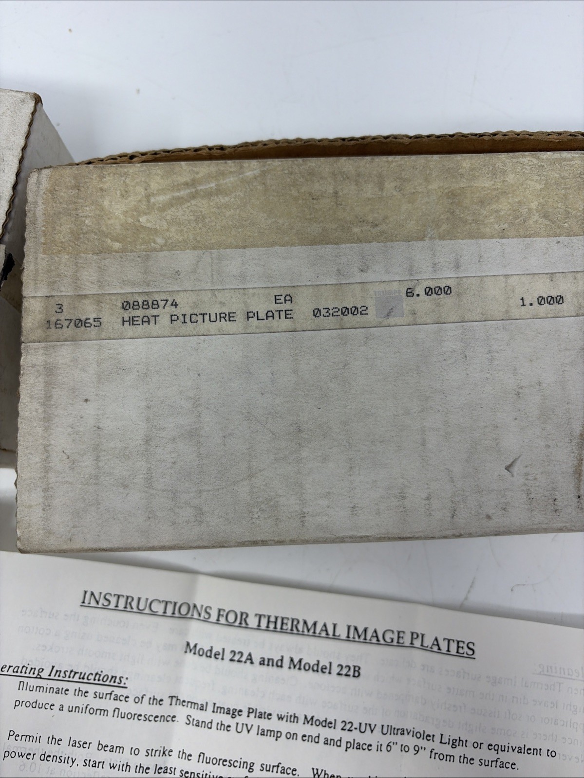 MACKEN INSTRUMENTS MODEL 22 Thermal Imaging Plate Set - 2 Plates