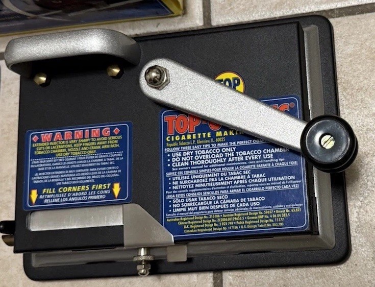 Top-O-Matic Cigarette Rolling Machine Opened Box
