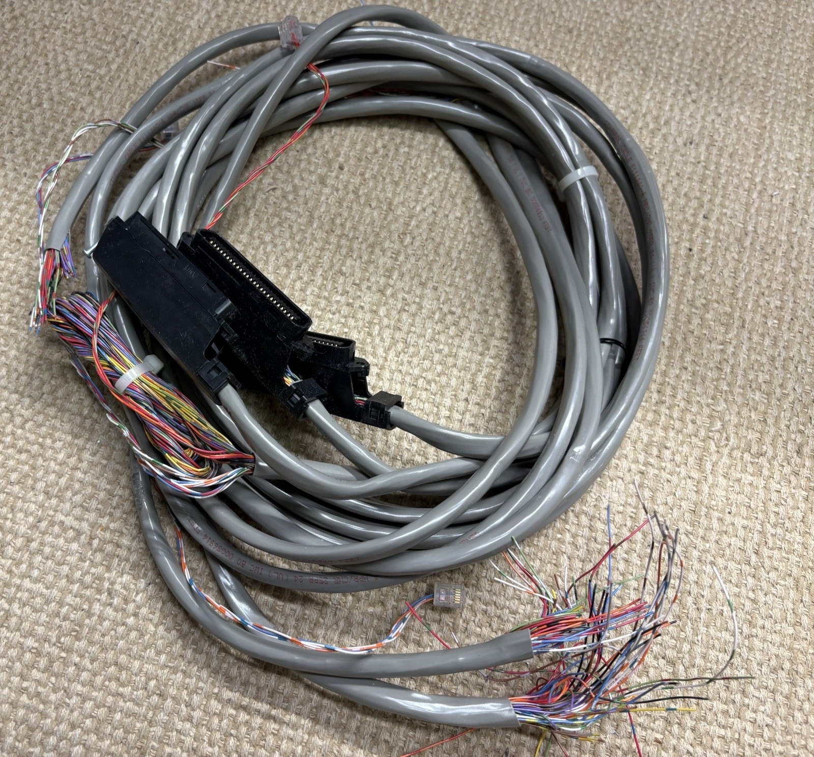 Lot of 3 DB25 control logic cables for Wheatstone console or 1A2 phone system
