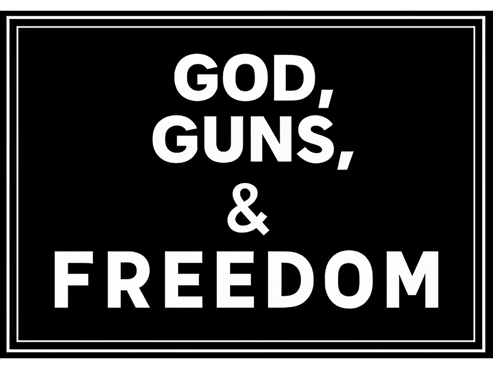 Merica Life God, Guns, and Freedom PVC Morale Patch