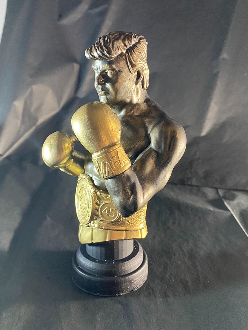 Donald Trump as Rocky collectable bust statue