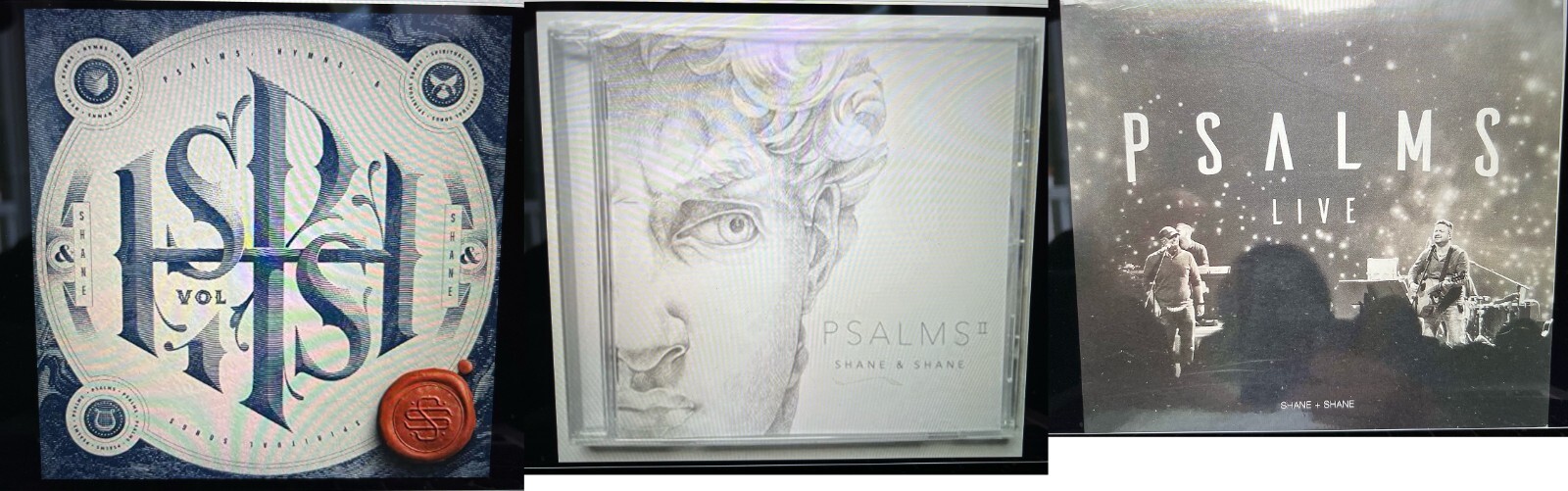 SHANE & SHANE 3 MUSIC CDs  PSALMS  LIVE, PSALMS VOLUME 1 & 2 BRAND NEW 3 CD SET