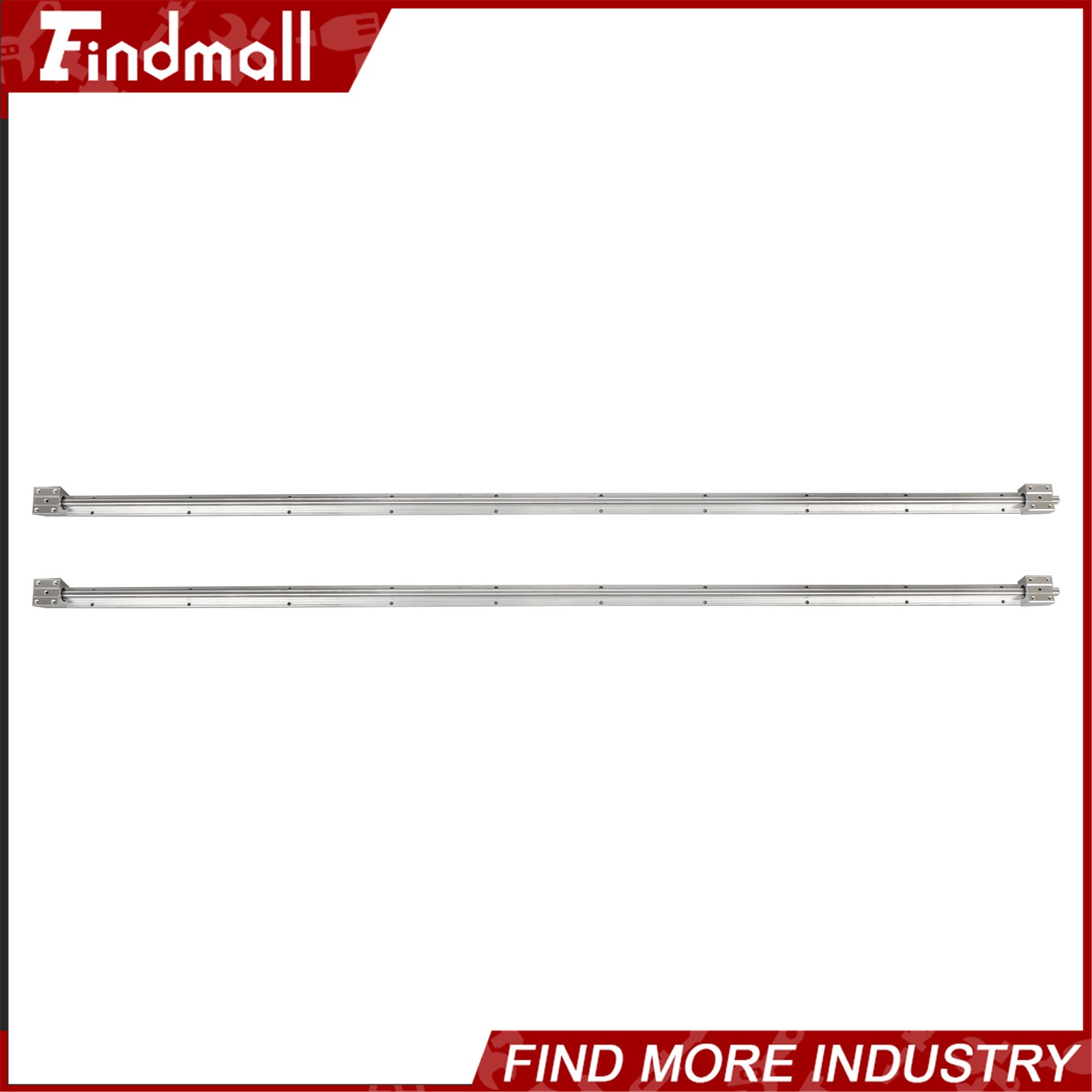 Findmall SBR12 Linear Rail 1500mm Kit w/4 Blocks - For CNC Machine Guide Set