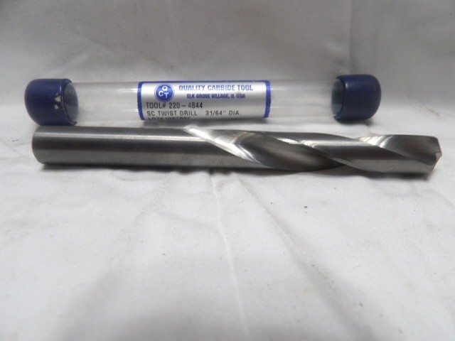 Quality Carbide Tool Solid Carbide Twist Drill Bit 31/64 Dia. Tool# 220-4844