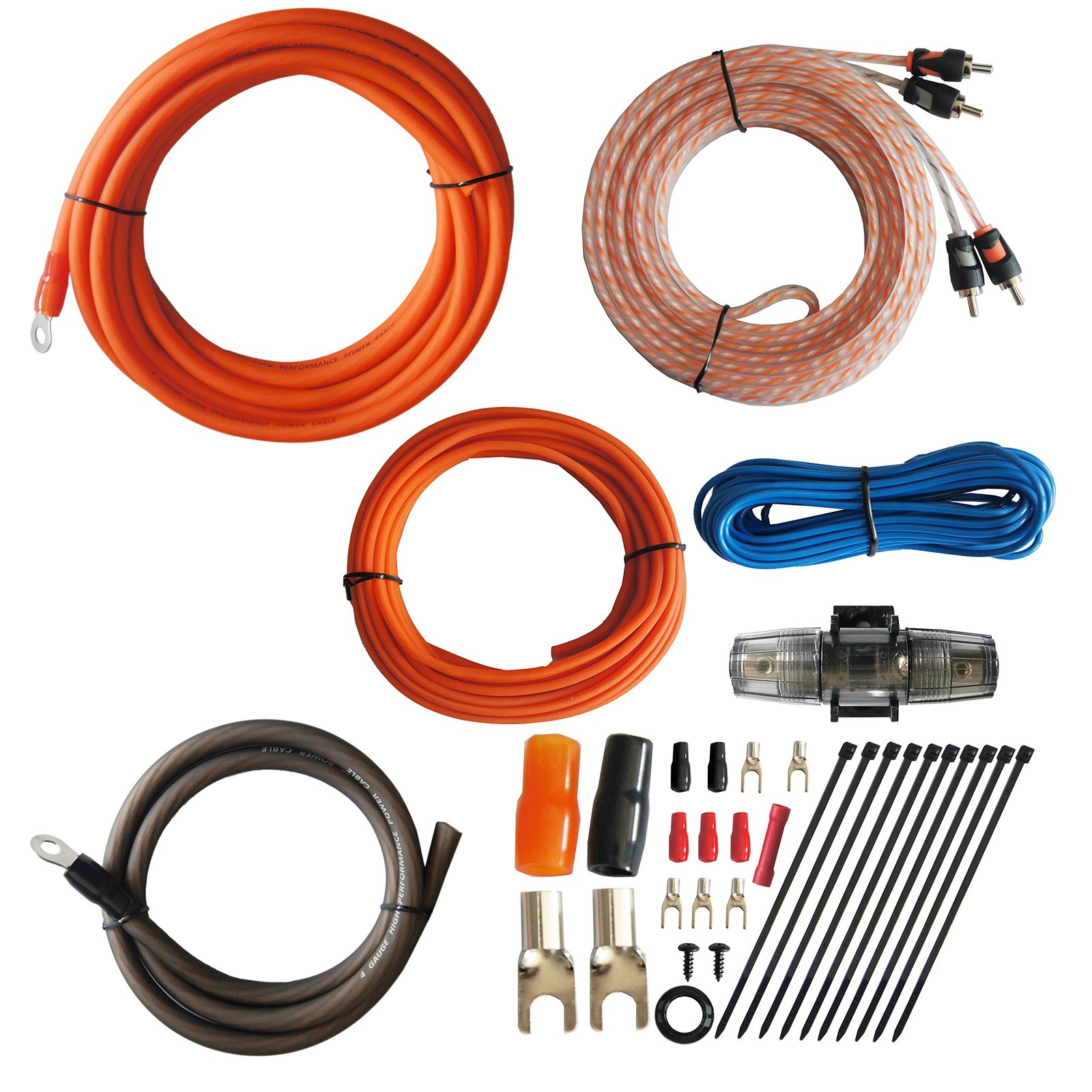 Kit de cableado para amplificador de audio para auto RD True calibre 4