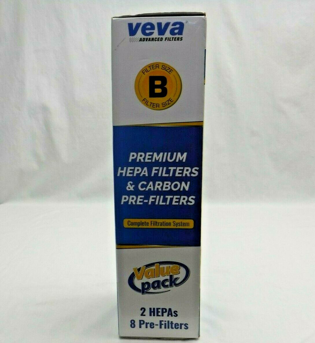VEVA Premium HEPA Replacement Filter 2 Pack + 8 Carbon Pre-Filters Model GG48252