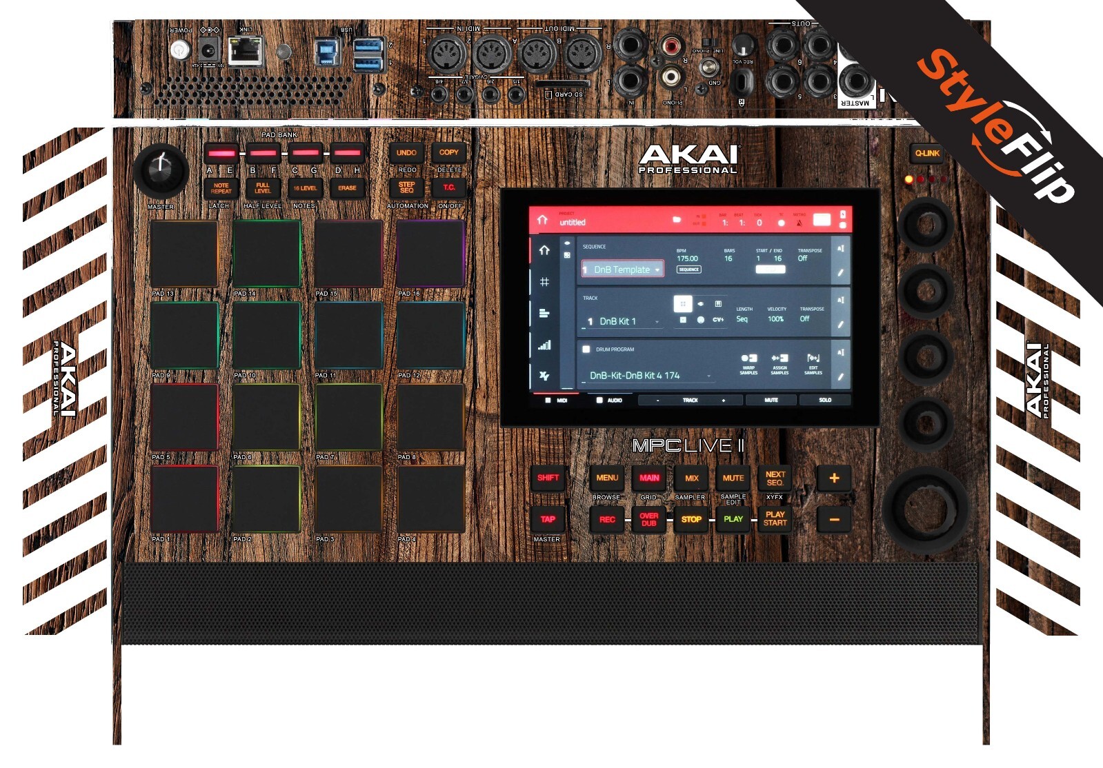AKAI MPC Live II Skin | Wood #3 | Protective Decal | StyleFlip Skins