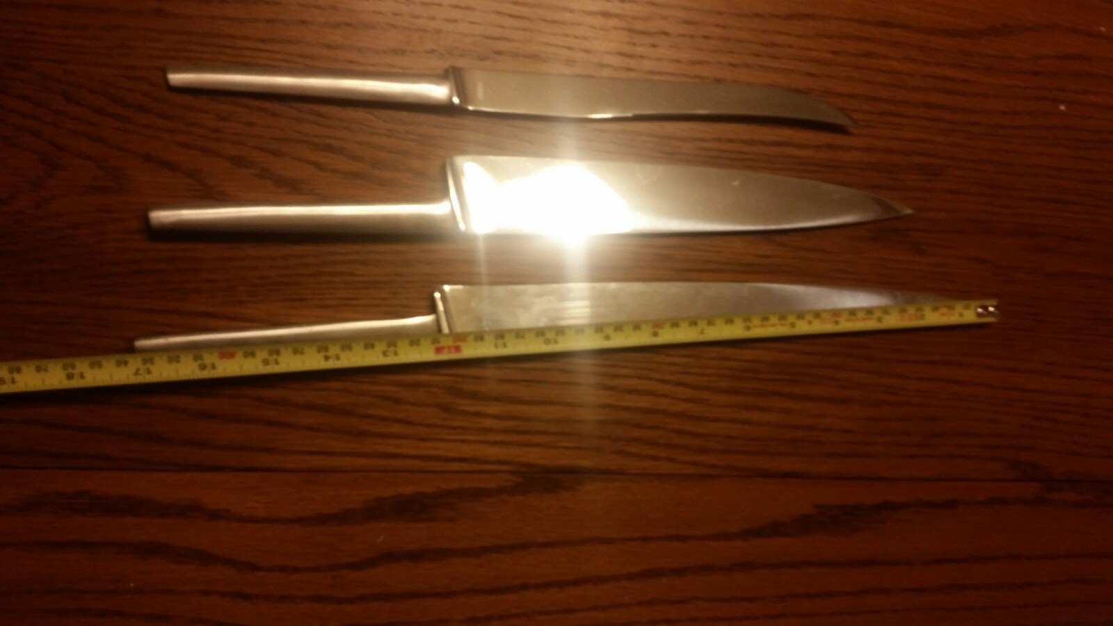 Sword Makers Guild Of Austria Stainless Steel Chef Knife set. 3 knife set.