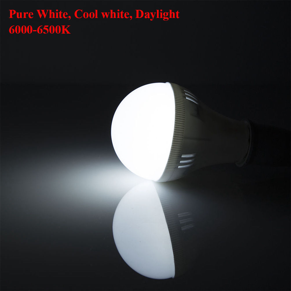 LED E27 Energy Saving Rechargeable Intelligent Light Bulb Lamp Emergency Lights