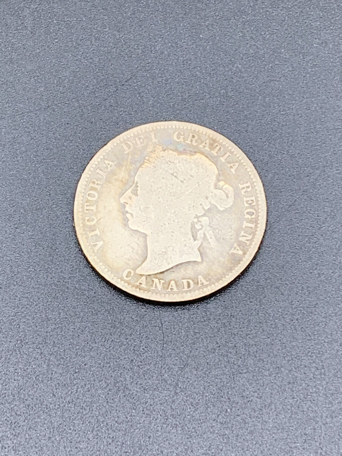 1890-H Canada 25 Cents Silver coin (L19)