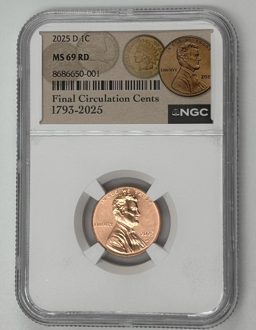 2025 D Penny Abraham Lincoln Shield Cent NGC MS 69 🔥FINAL CIRCULATION CENTS🔥