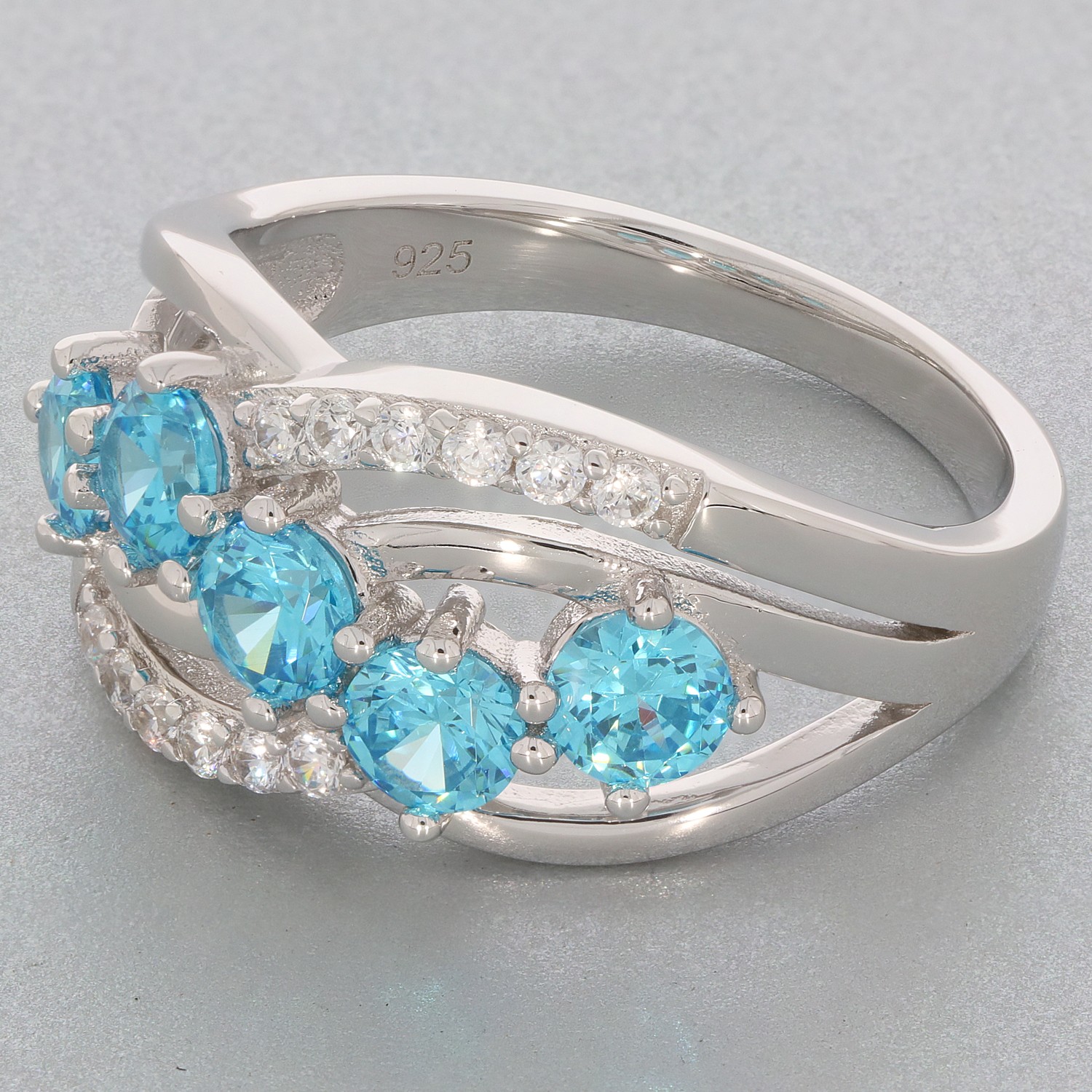Sterling Silver Semi Mount Ring Setting Round RD 4x4mm
