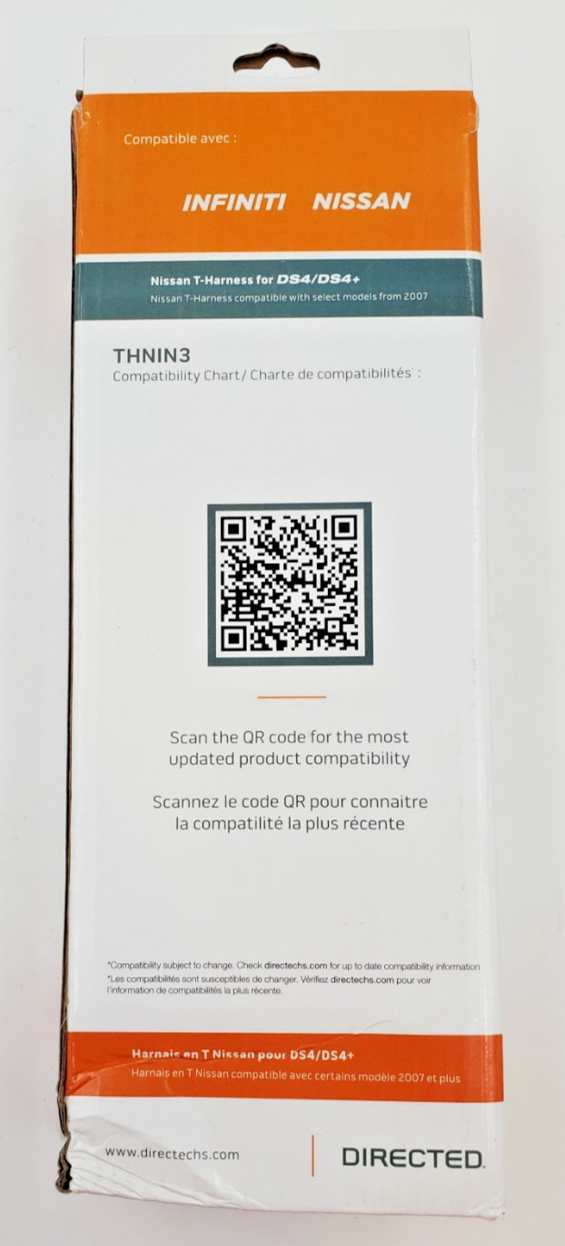 Directed Electronics THNIN3 DS4 DS4+ T-Harness Nissan