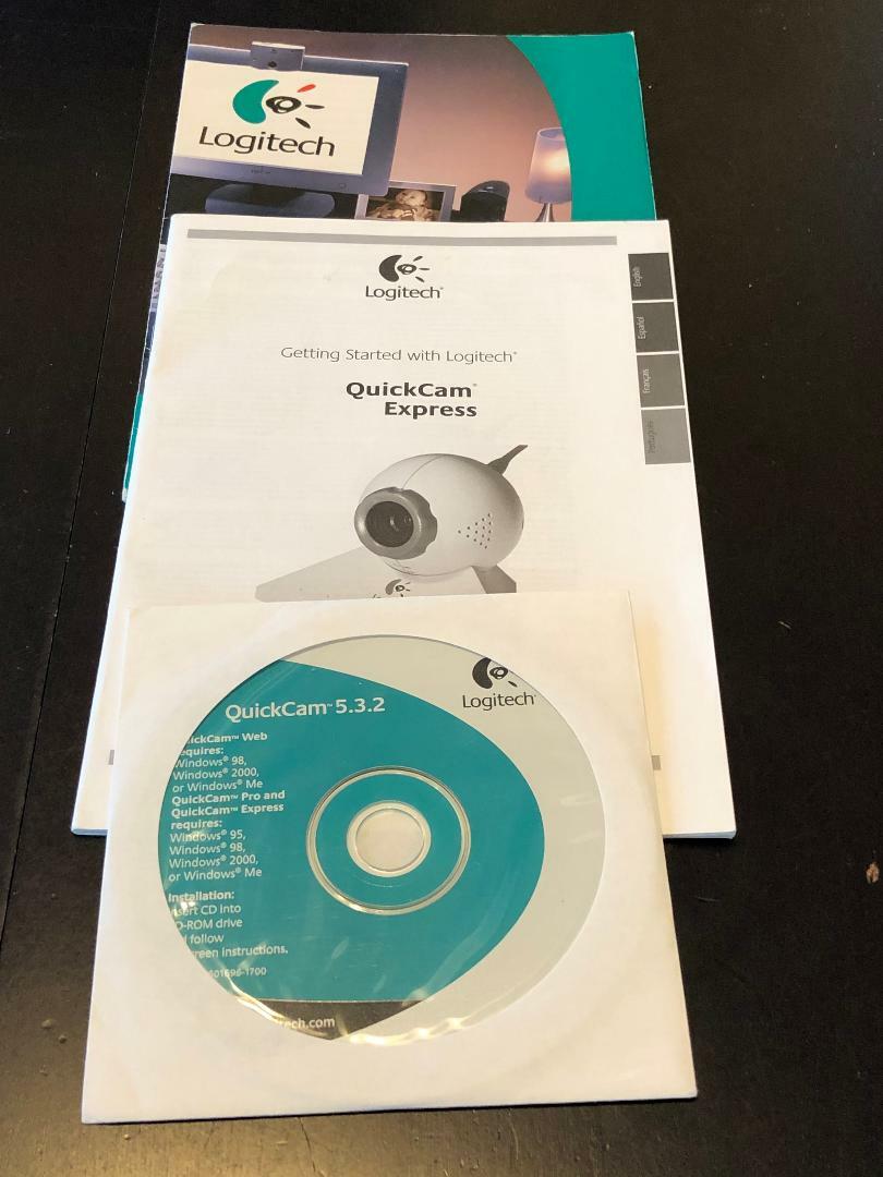 Logitech QuickCam 5.3.2 BUNDLE CD-ROM + QuickCam Express Getting Started