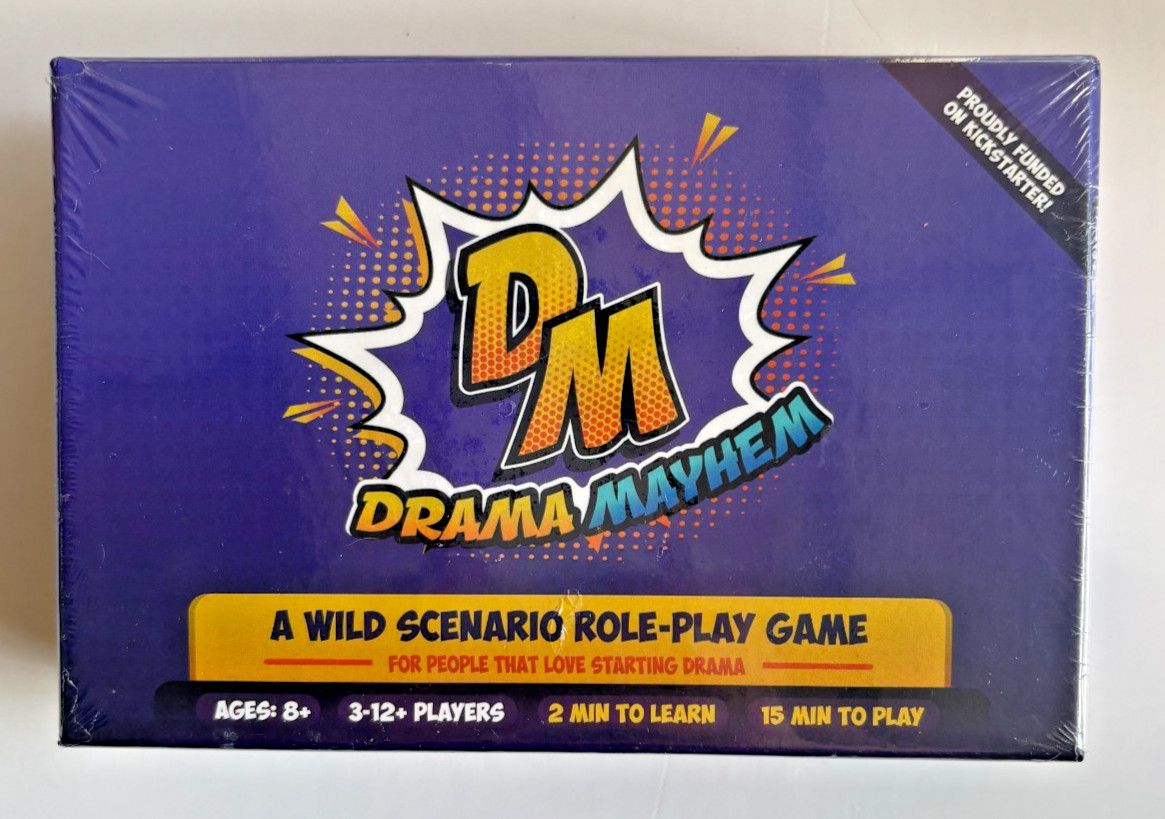 Drama Mayhem Family Party Game Cards Funny Charades Role Play For Adults & Kids