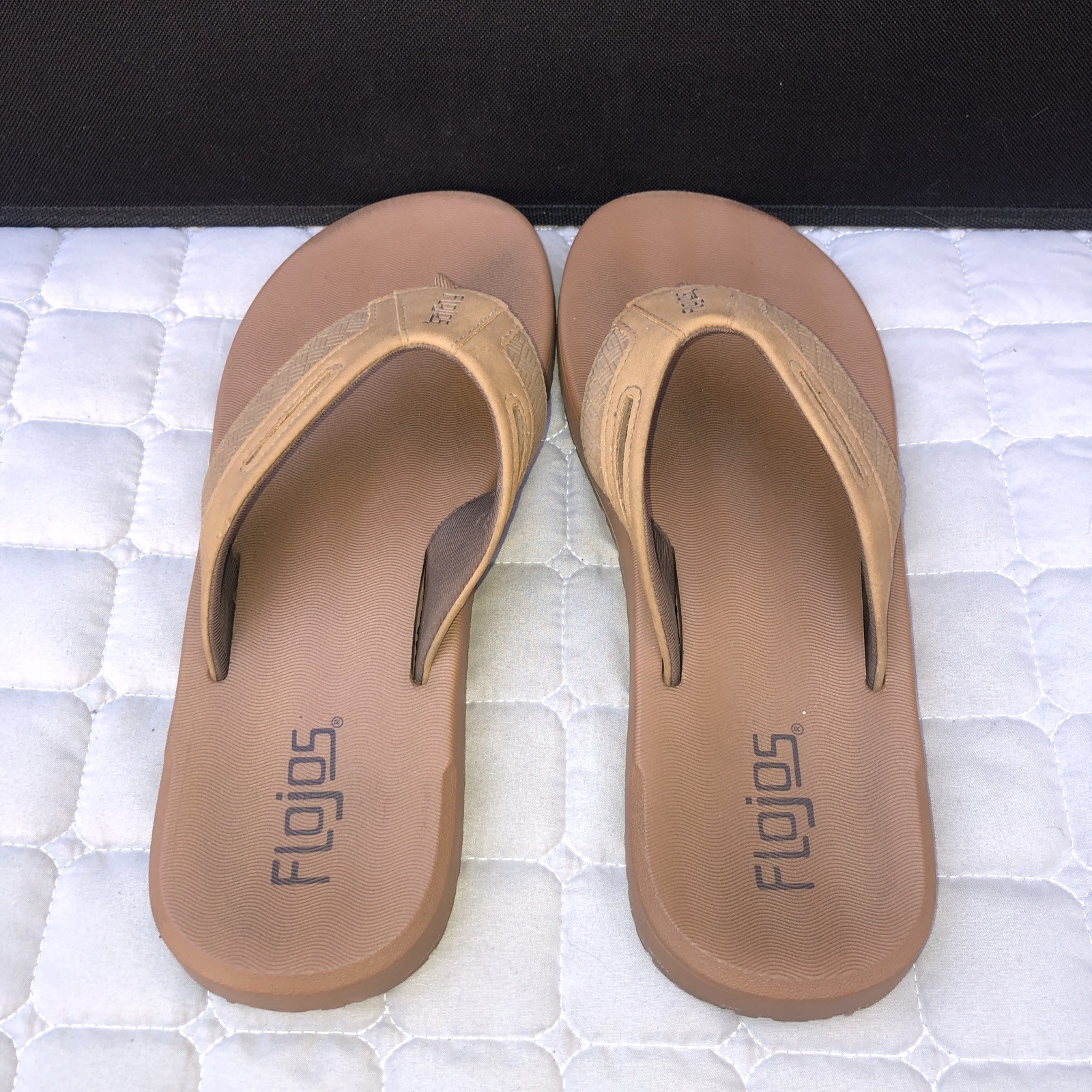 Flojos Brown Flip Flop Sandals Men Size 10