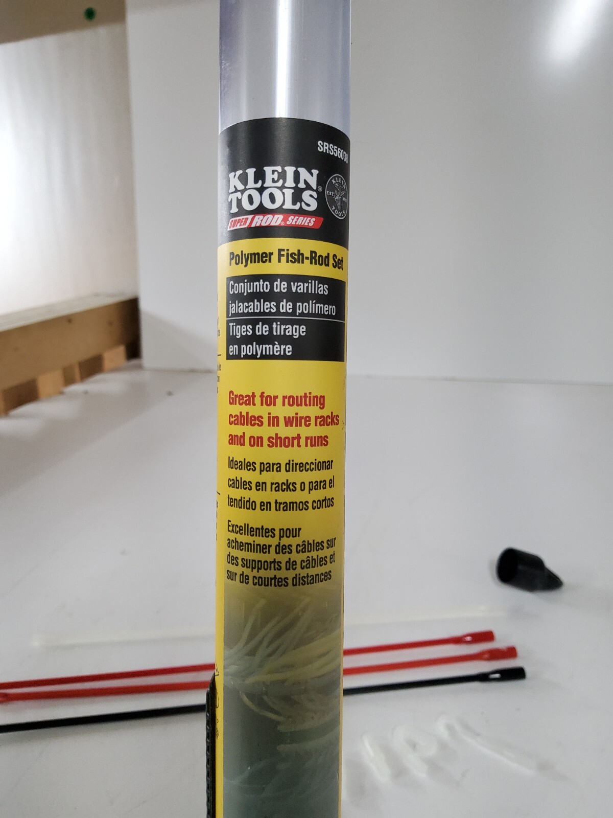 Klein Tools SRS56038 Polymer Fish Rod Set Glow-in-The-Dark