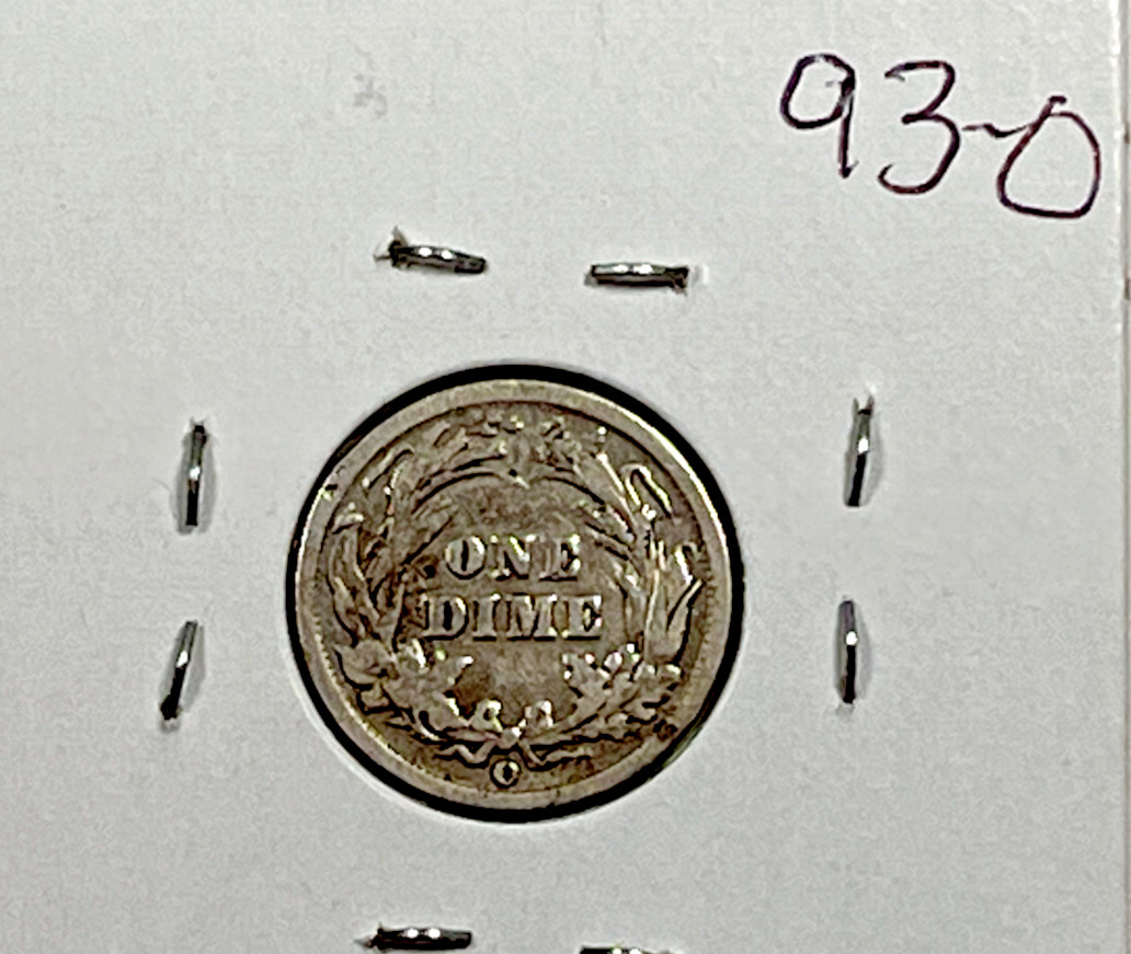 1893-O Barber Dime : Good + Details