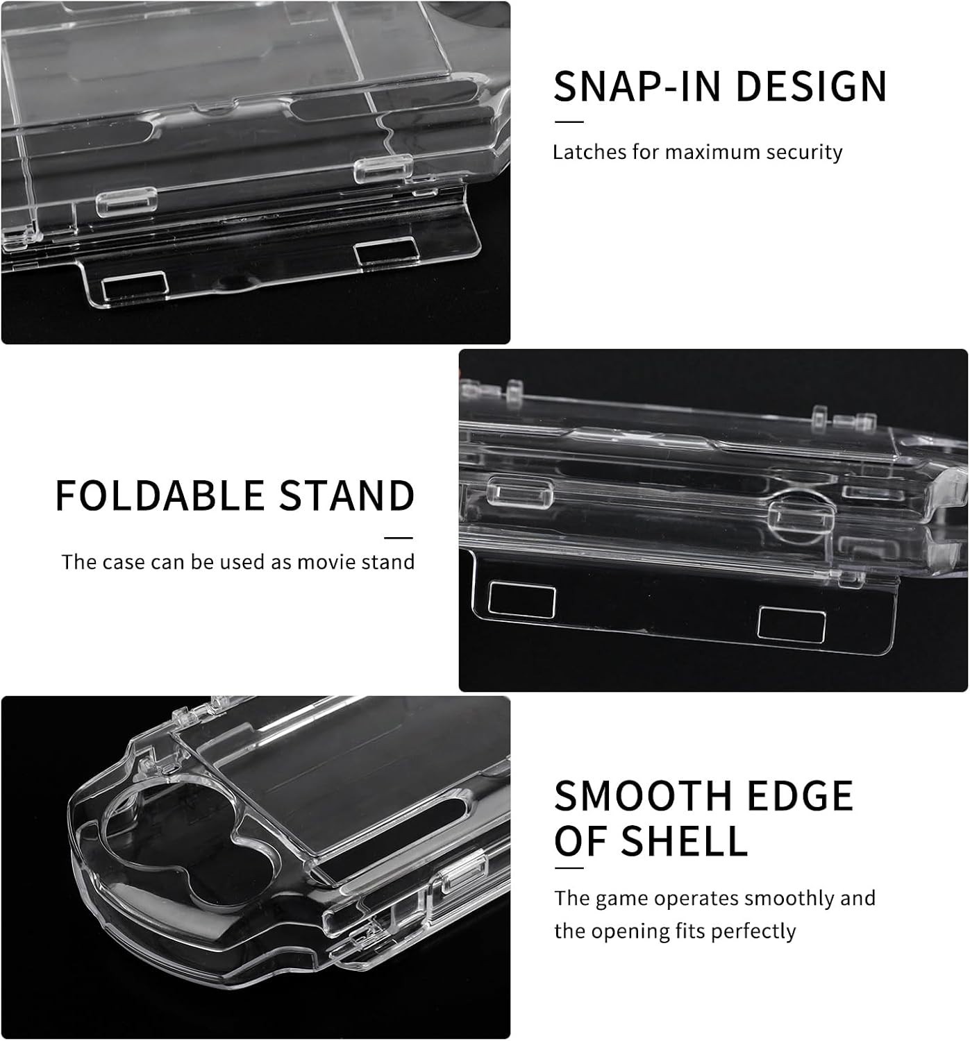 Hard Shell Case Cover Compatible with PSP 2000/3000,Transparent Protective Ca...