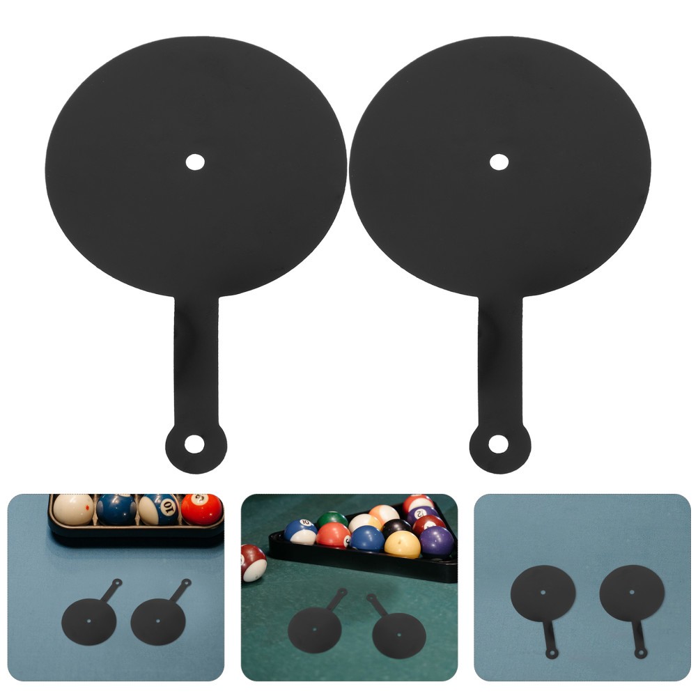 2Pcs Durable Billiard Aim Trainer Tools Pads for Pool Cue Practice and Alignment