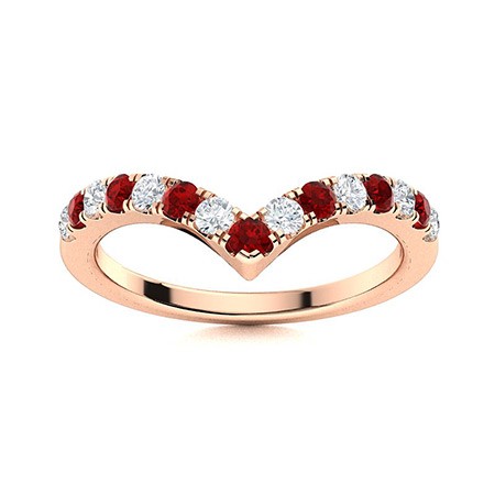 Sterling Silver Garnet Gemstone Art Deco Full Eternity Ring Jewelry