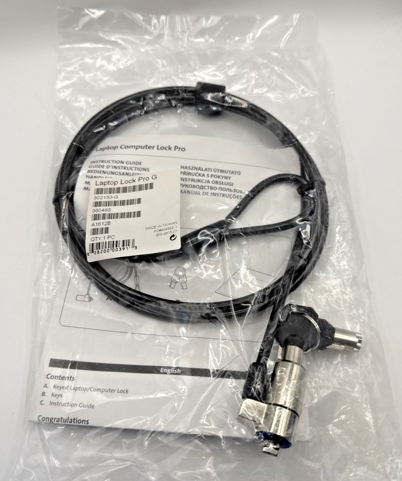 Kensington Laptop Lock Pro Keyed Security Cable Lock Notebook Computer New