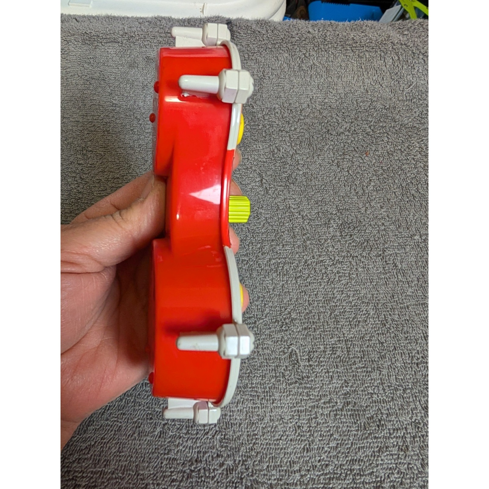 Boppin Beats Electronic Drum Pad Toy Red Orange Yellow Handheld Musical Toy