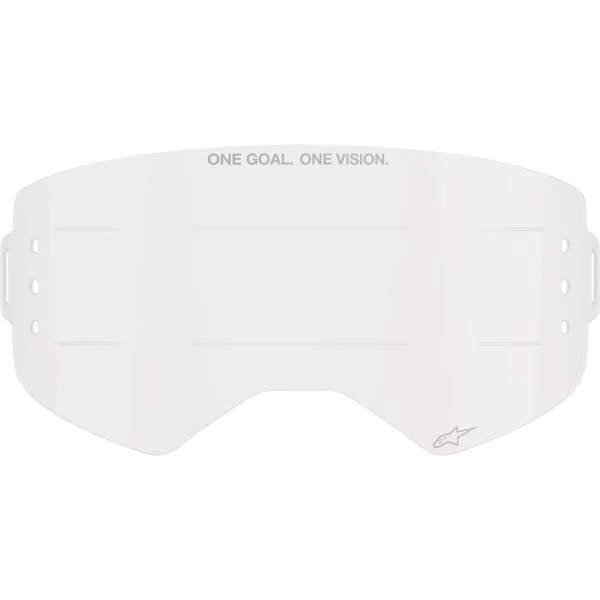 Alpinestars Wide Vision Roll-Off Goggles Lens for Supertech Helmet - Clear