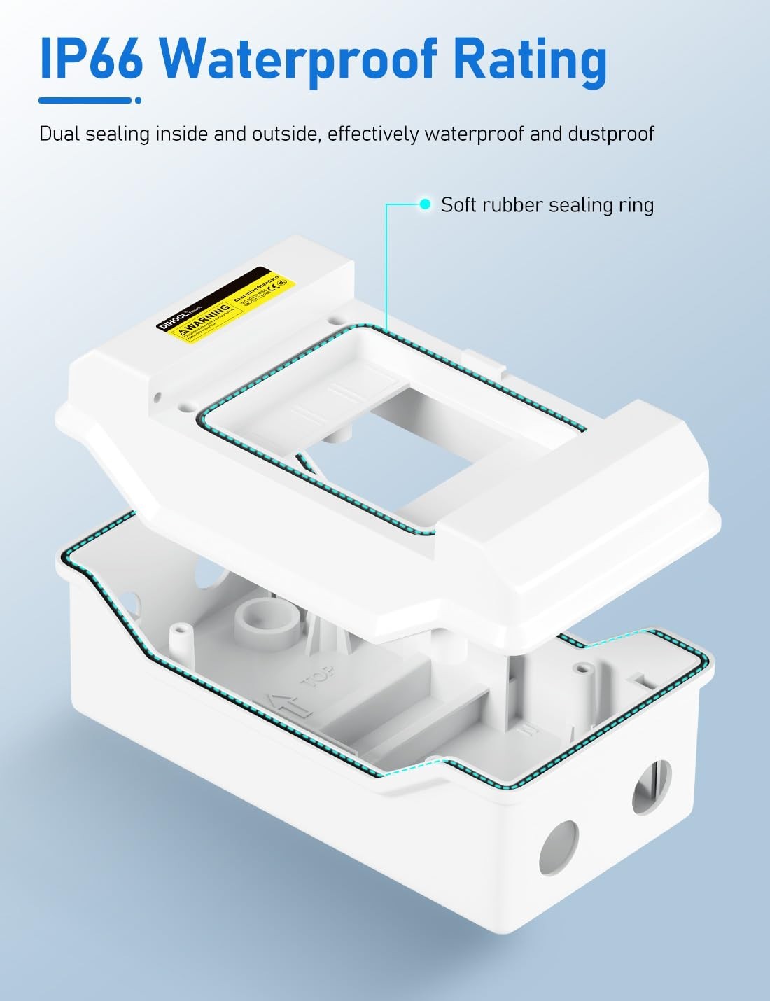 Solar Panel Disconnect Switch 80A DC 1000V Circuit Breaker Box Waterproof
