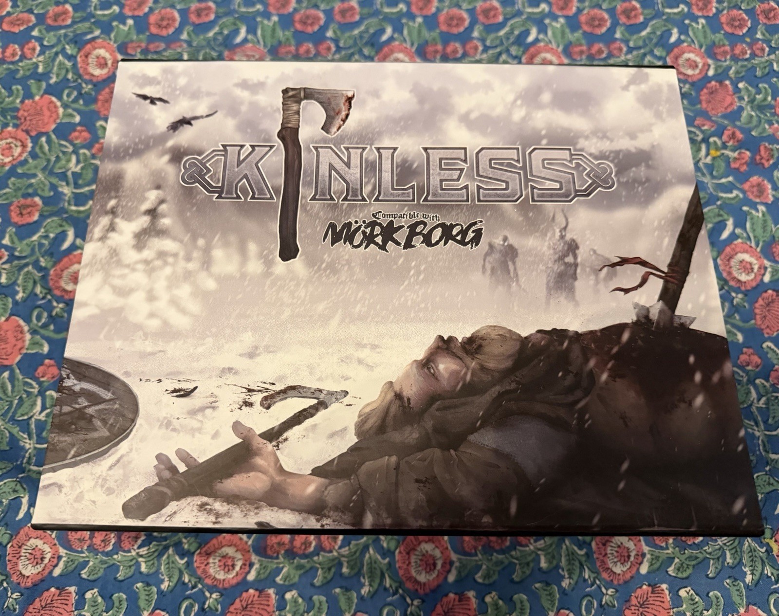 Kinless Solo Adventure for Mörk Borg kickstarter box set