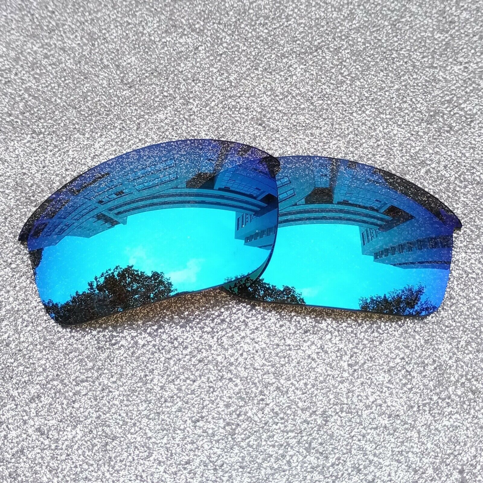Polarized Replacement Lenses For-Oakley Flak Jacket XLJ Frame Ice Blue