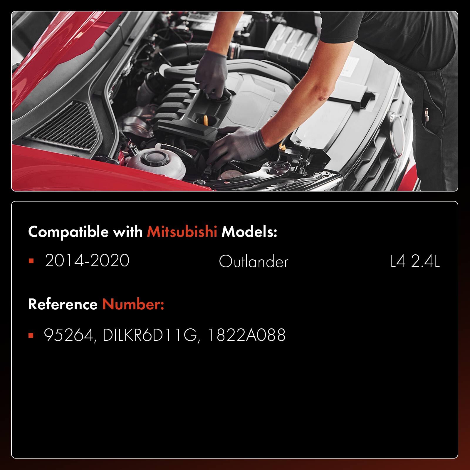 4Pcs High Performance Double Iridium Spark Plugs for Mitsubishi Outlander 14-20