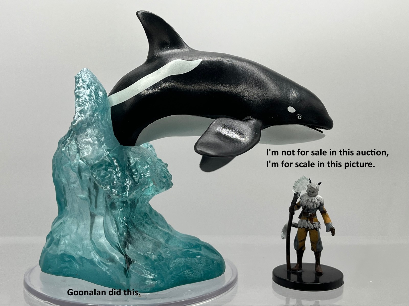 D&D Pathfinder Mini Rime Frostmaiden 30 Killer Whale UC HUGE