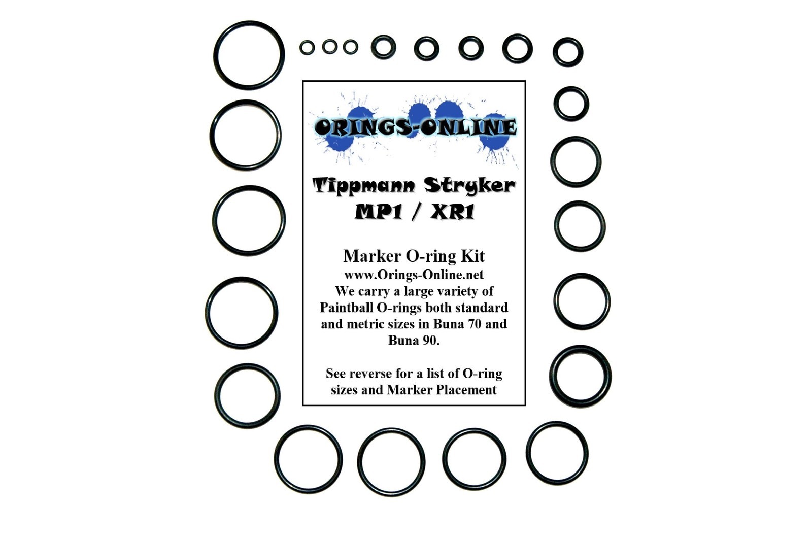 Tippmann Stryker MP1 / XR1 Paintball Marker O-ring Oring Kit x 4 rebuilds / kits